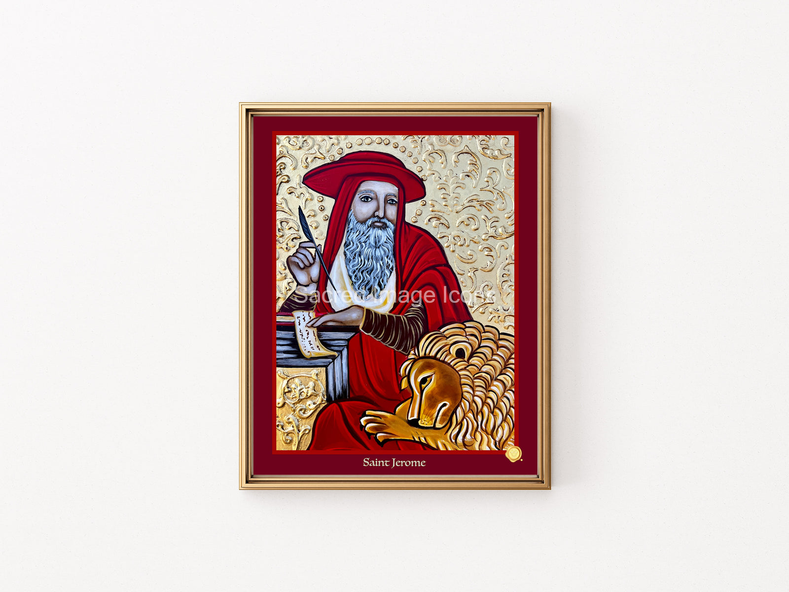 Saint Jerome Icon Print