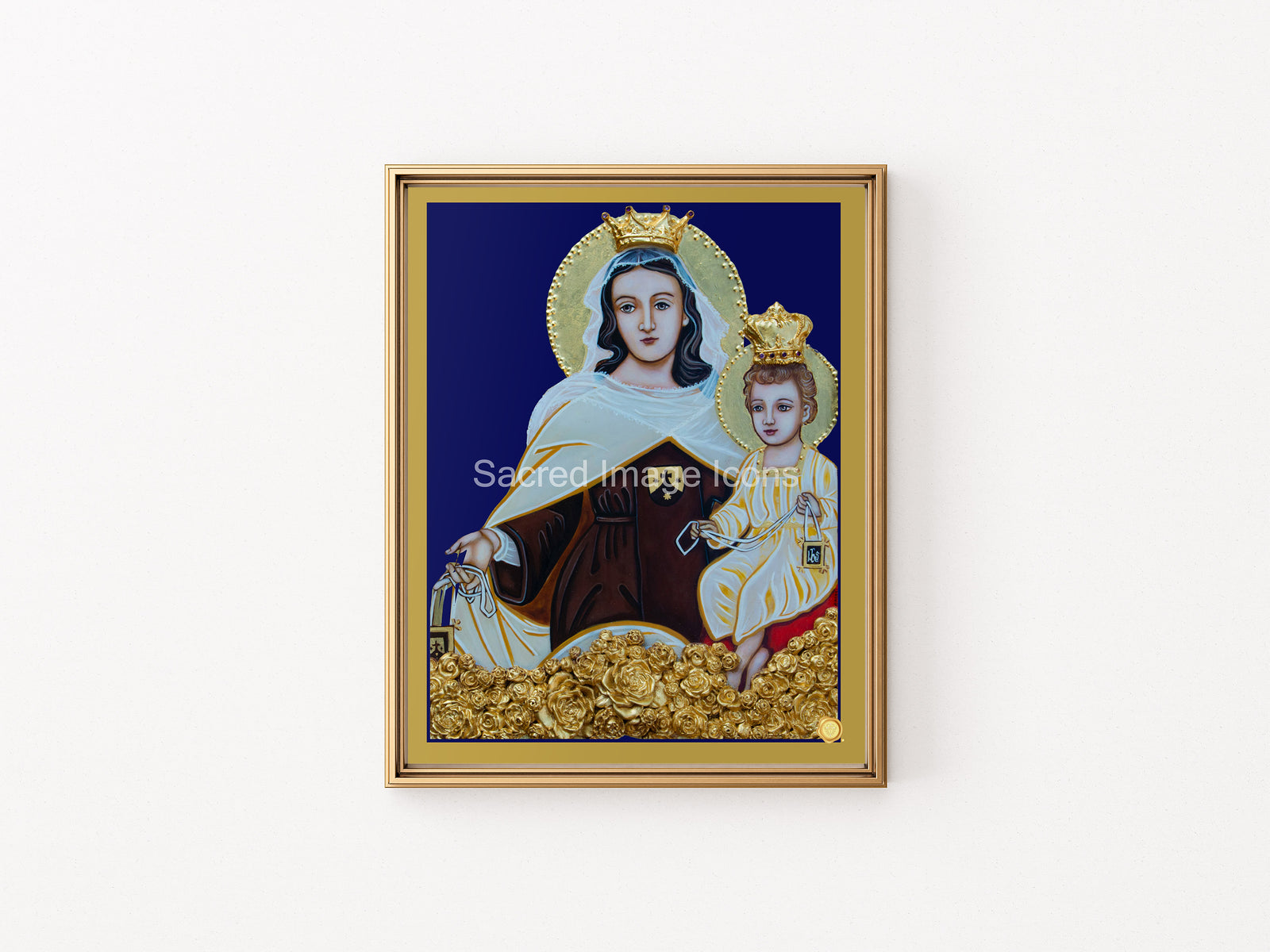 Our Lady of Mt Carmel Icon Print