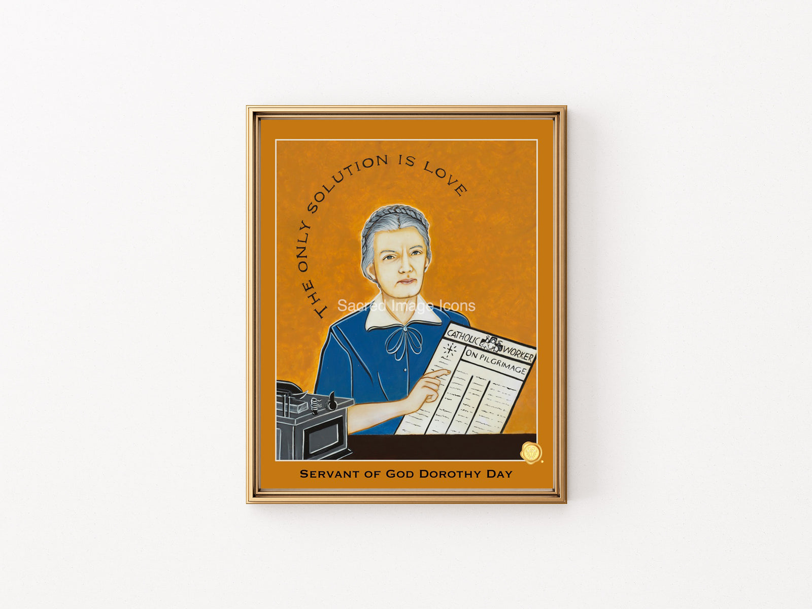 Servant of God Dorothy Day Icon Print