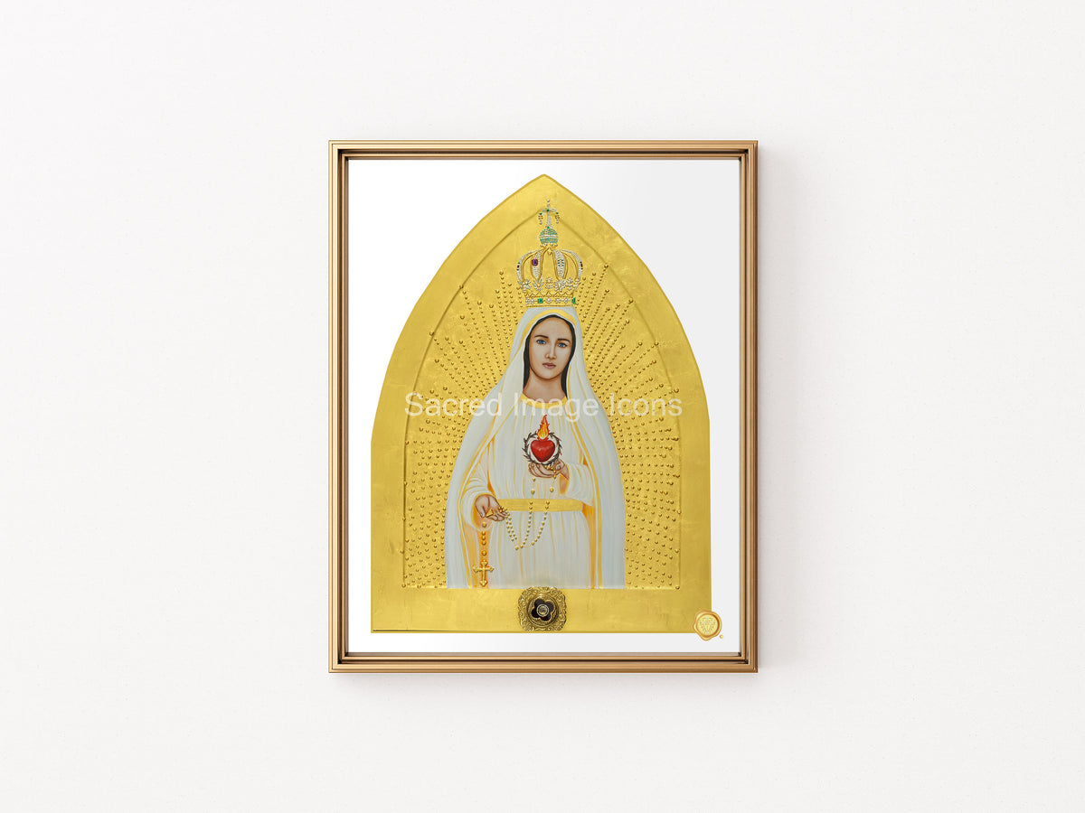 Our Lady of Fatima Icon Print