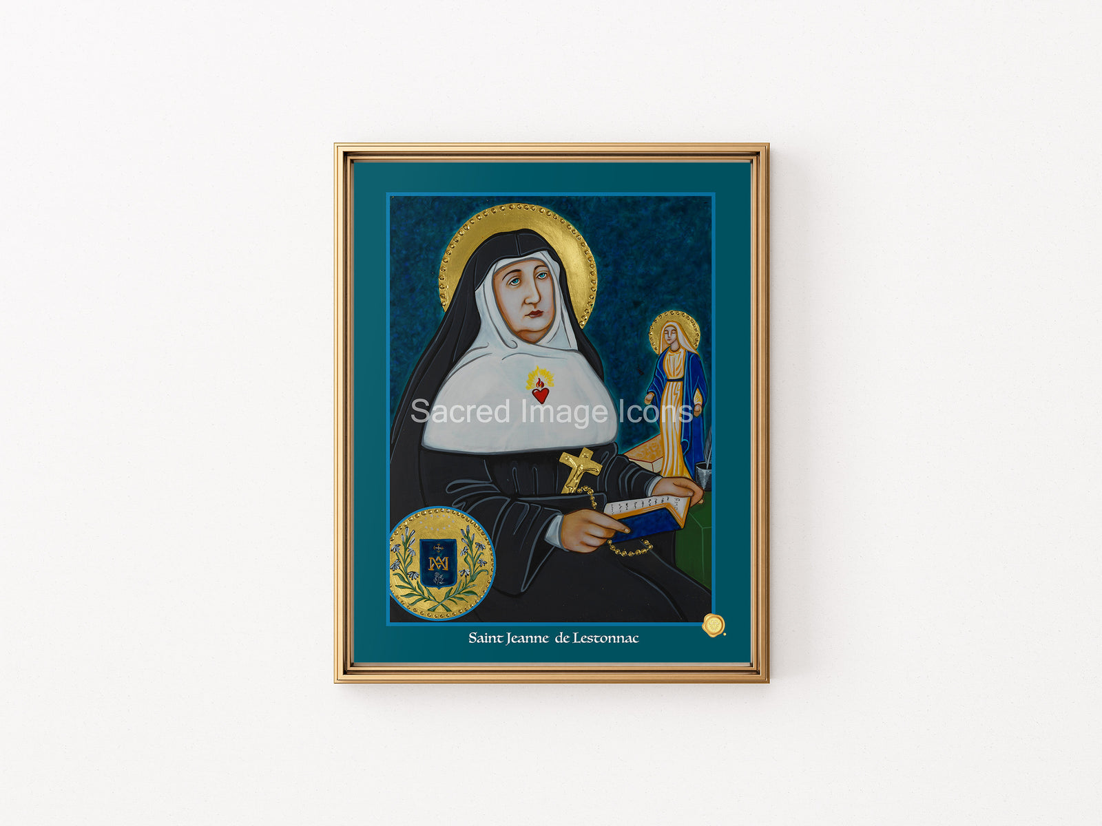 Saint Jeanne de Lestonnac Icon Print