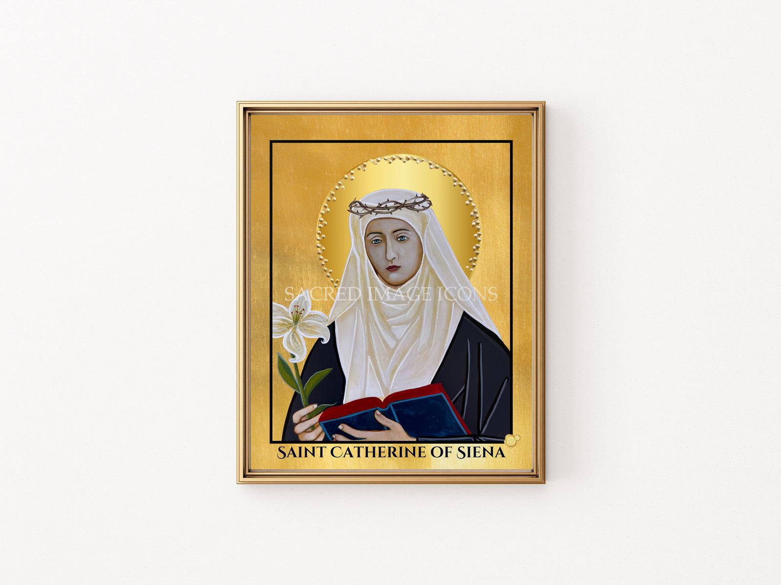 Saint Catherine of Siena Icon Print
