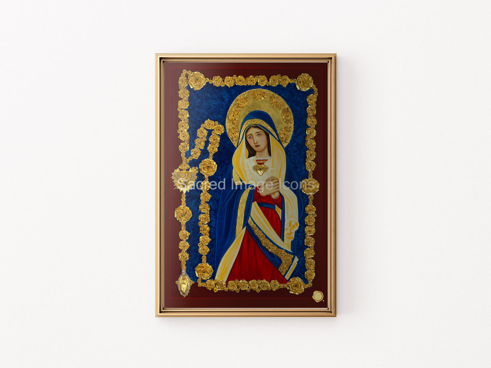 Our Lady of Sorrows Chaplet Icon Print