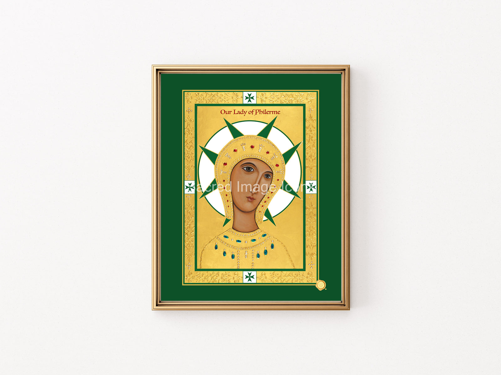 Our Lady of Philerme - The Military and Hospitaller Order of St. Lazarus of Jerusalem - Icon Print