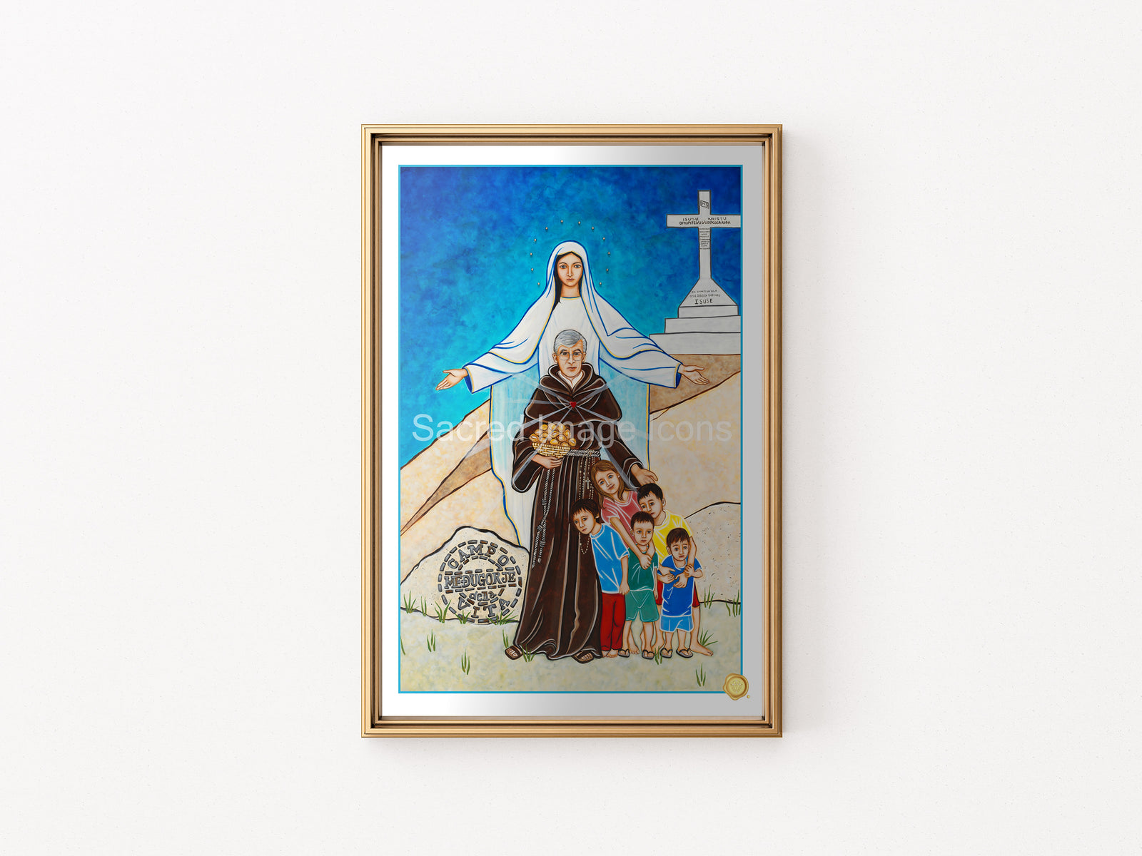 Our Lady of Medjugorje Icon Print