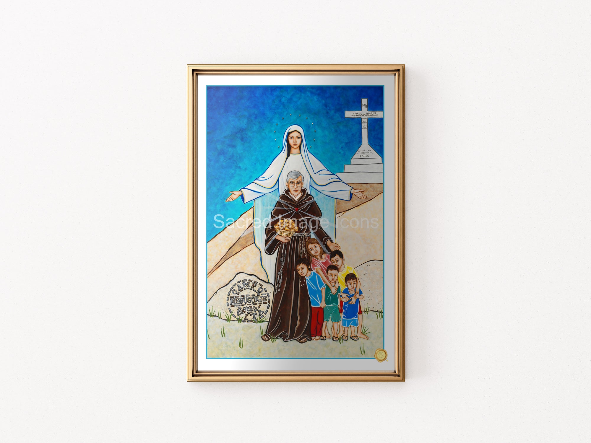 Our Lady of Medjugorje Icon Print