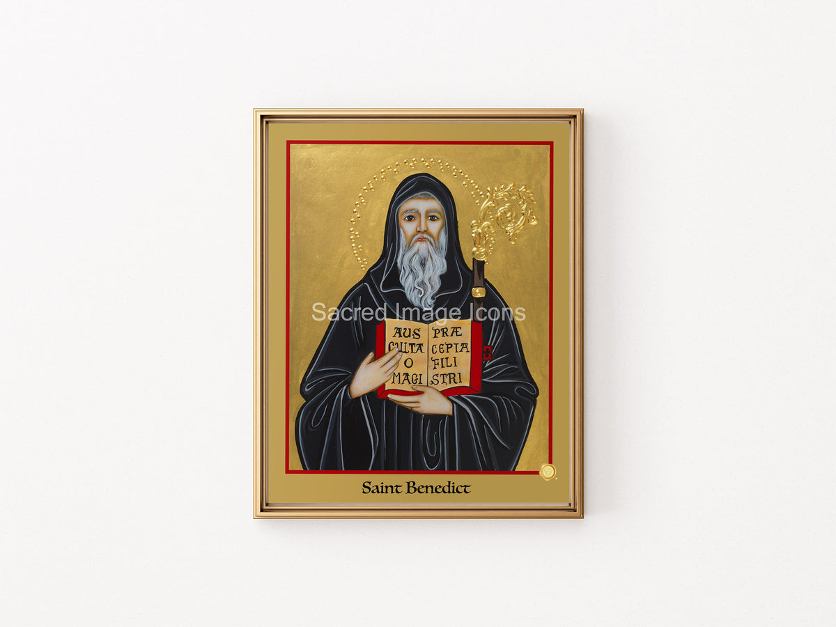 Saint Benedict 3 Icon Print