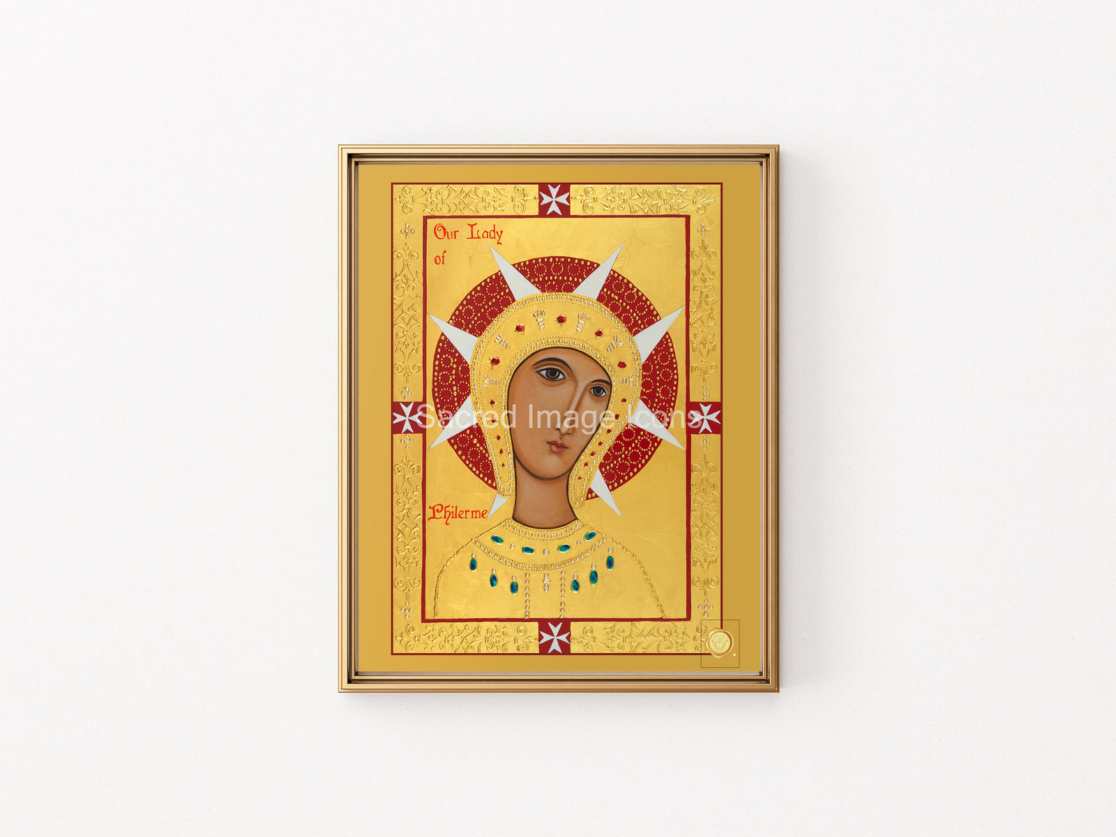 Our Lady of Philerme Icon Print