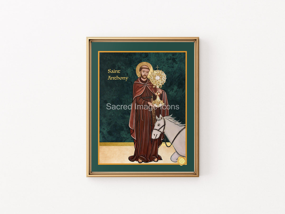 Saint Anthony Icon Print