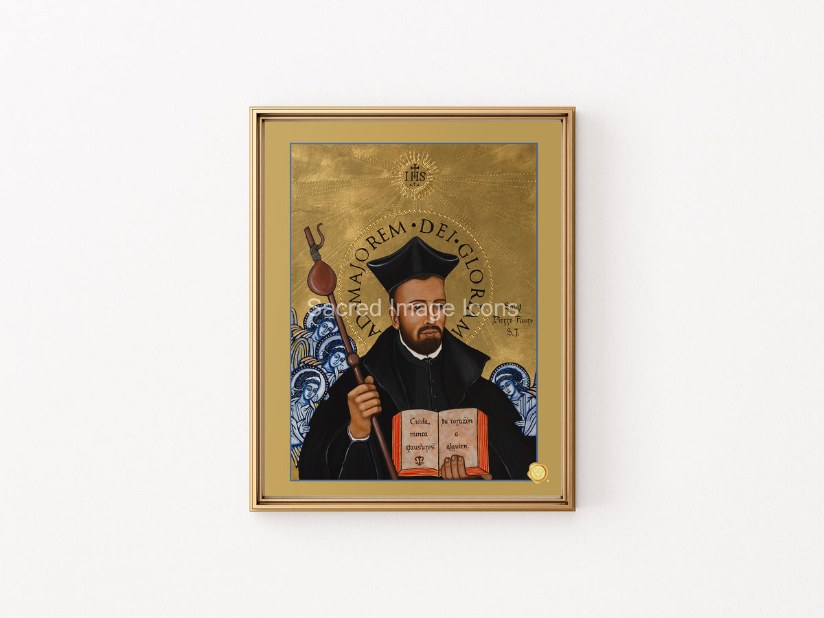 Saint Peter Faber Icon Print