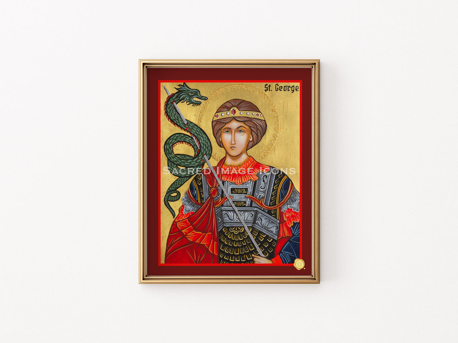 Saint George Icon Print