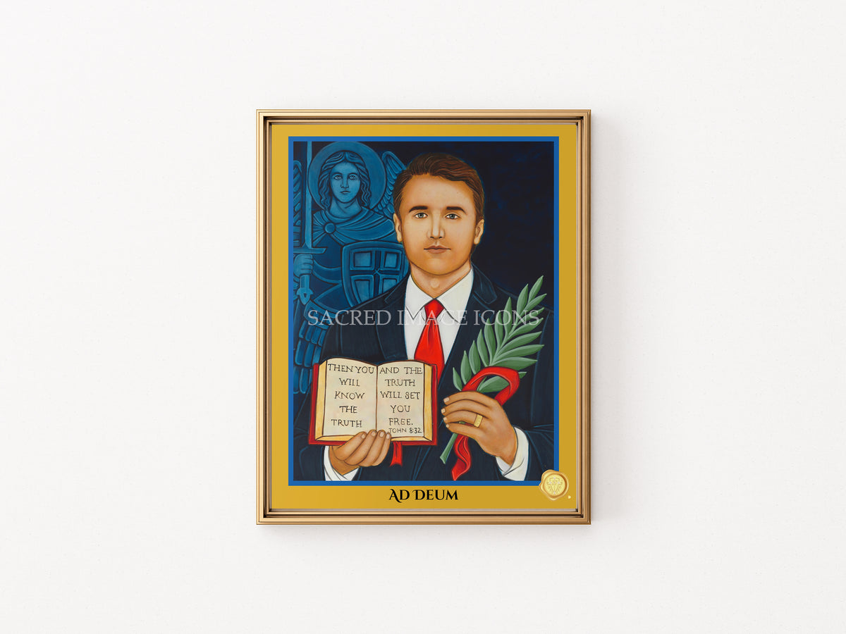Charlie Kirk Icon Print