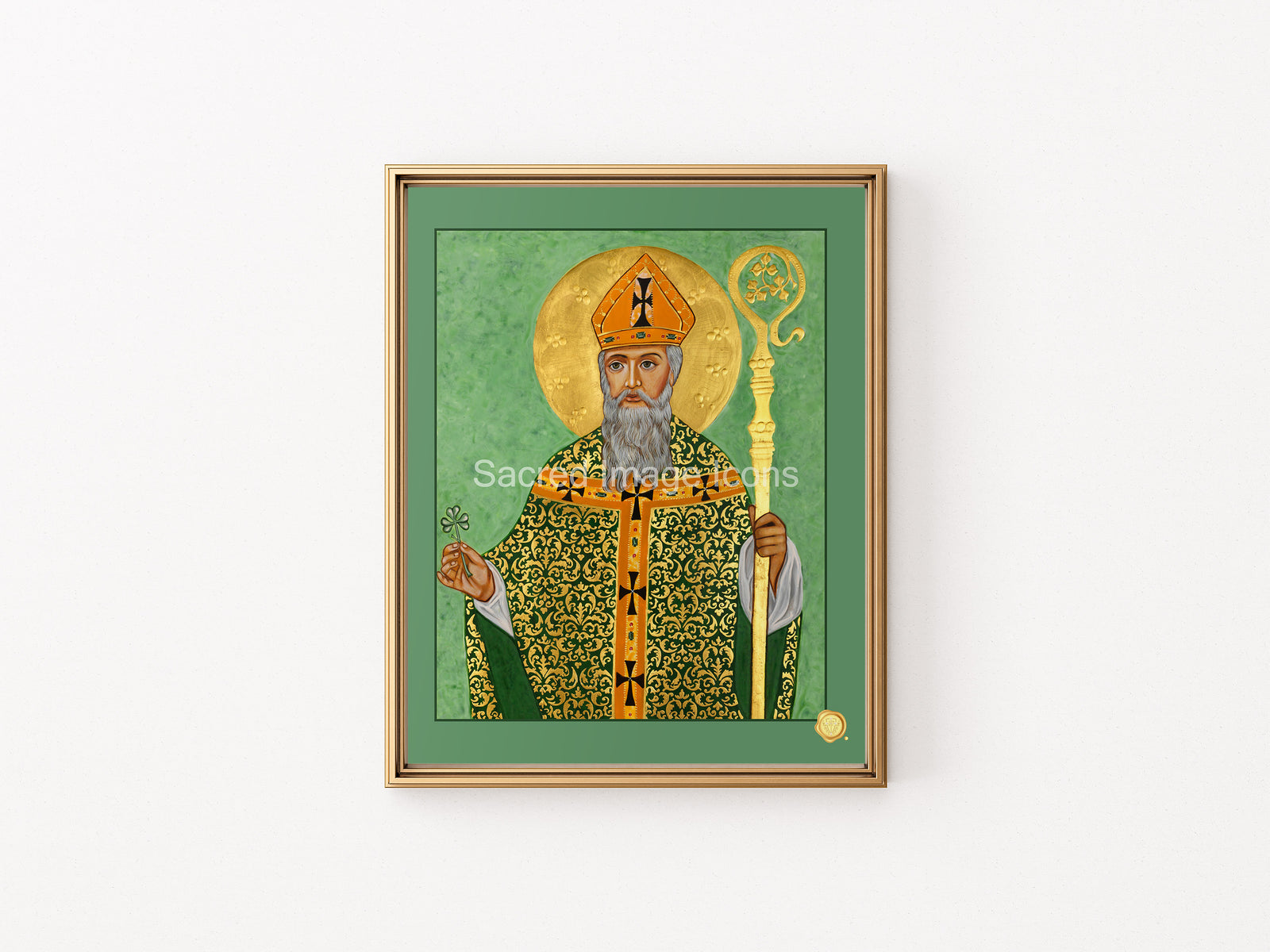 Saint Patrick Icon Print