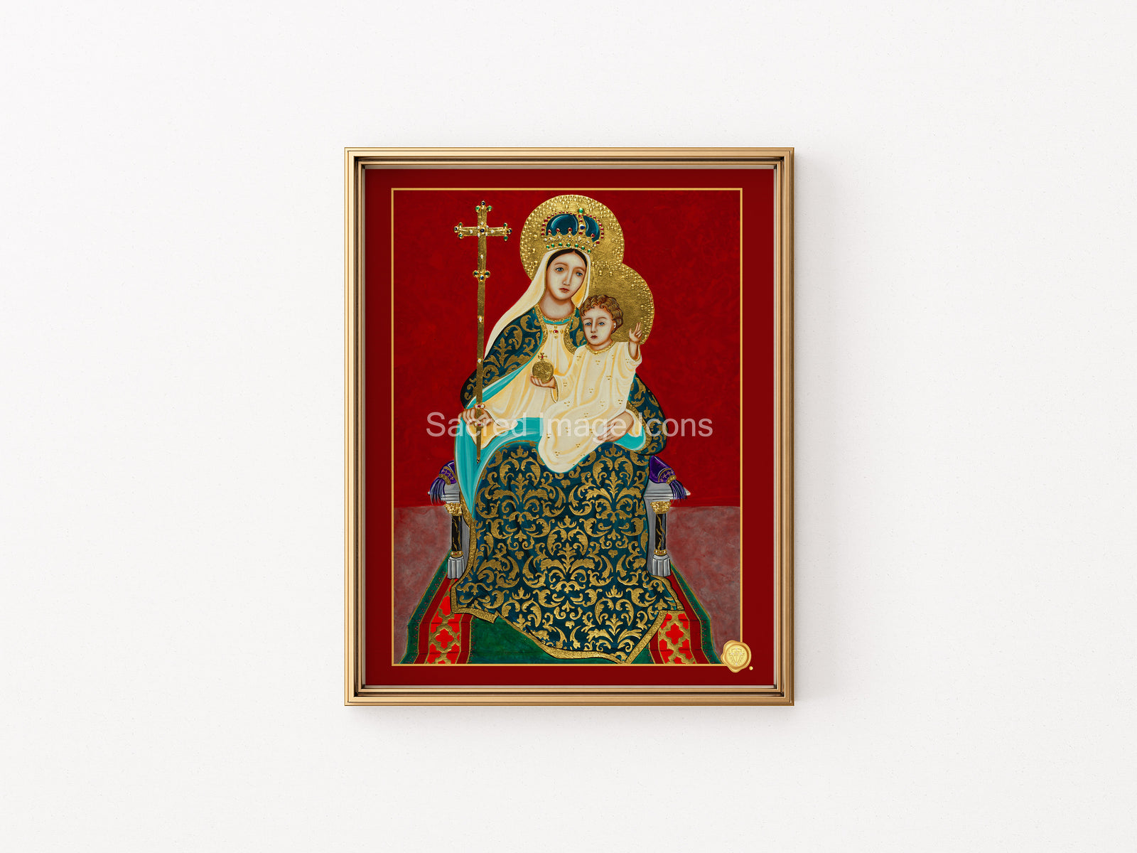 Our Lady Seat of Wisdom Icon Print