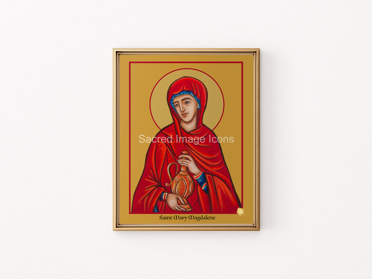 Saint Mary Magdalene Icon Print