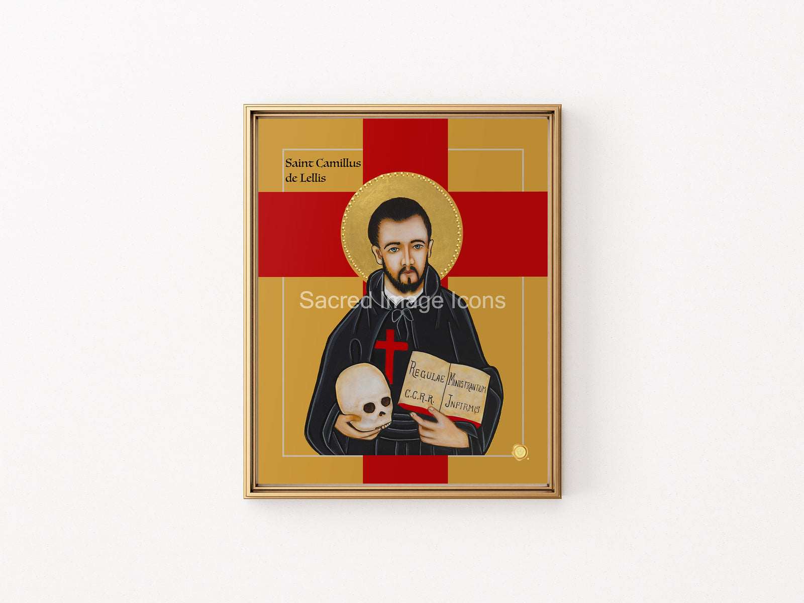 Saint Camillus de Lellis Icon Print