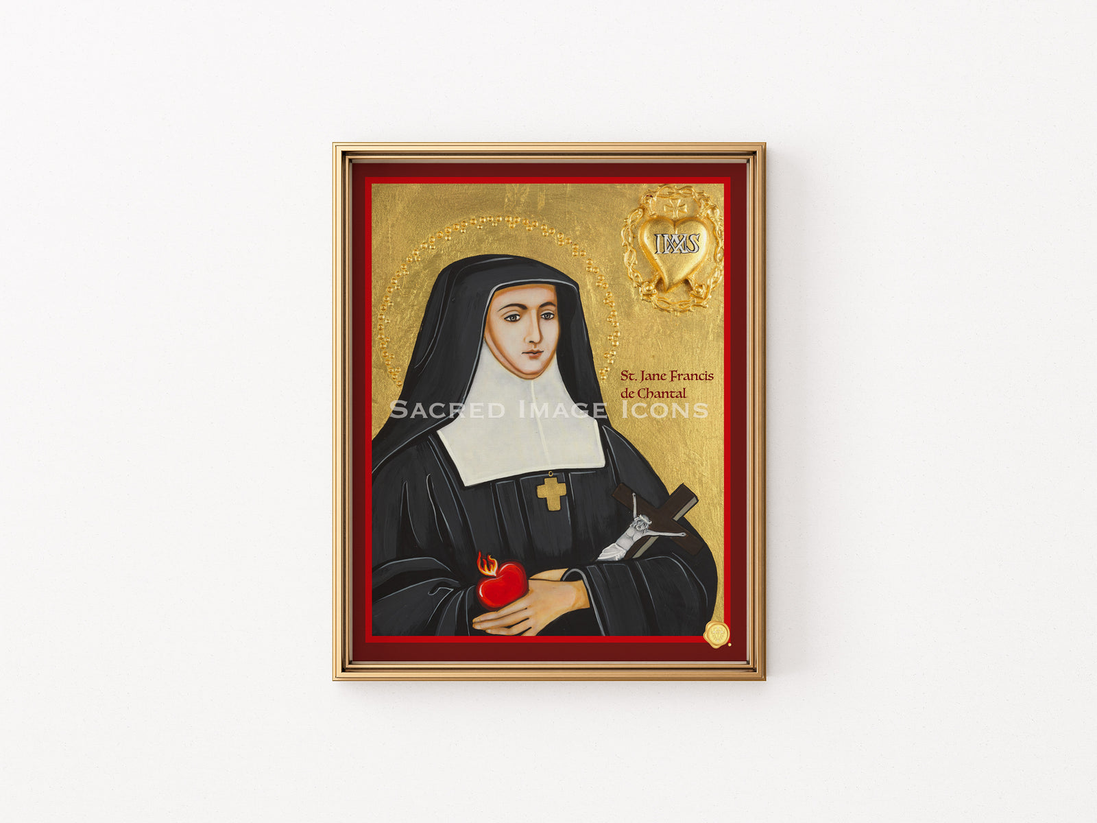 Saint Jane Frances de Chantal Icon Print