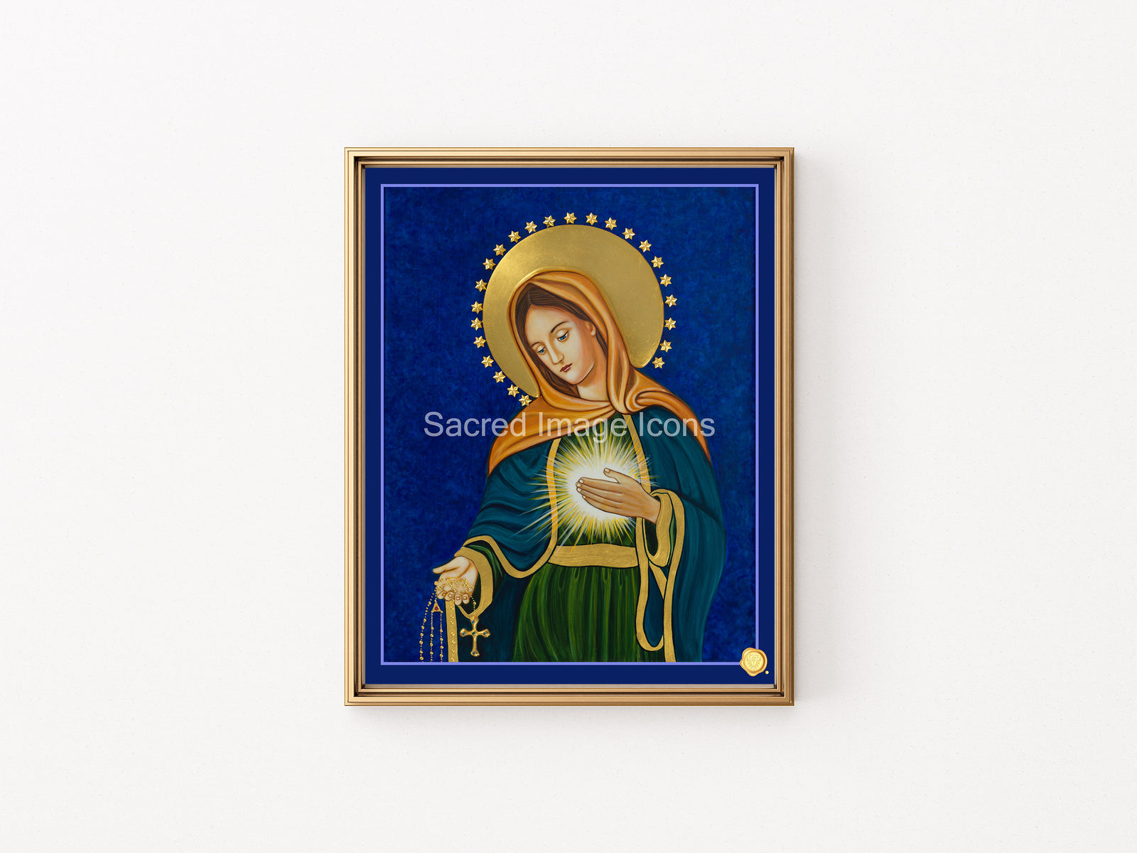 Flame of Love Icon Print