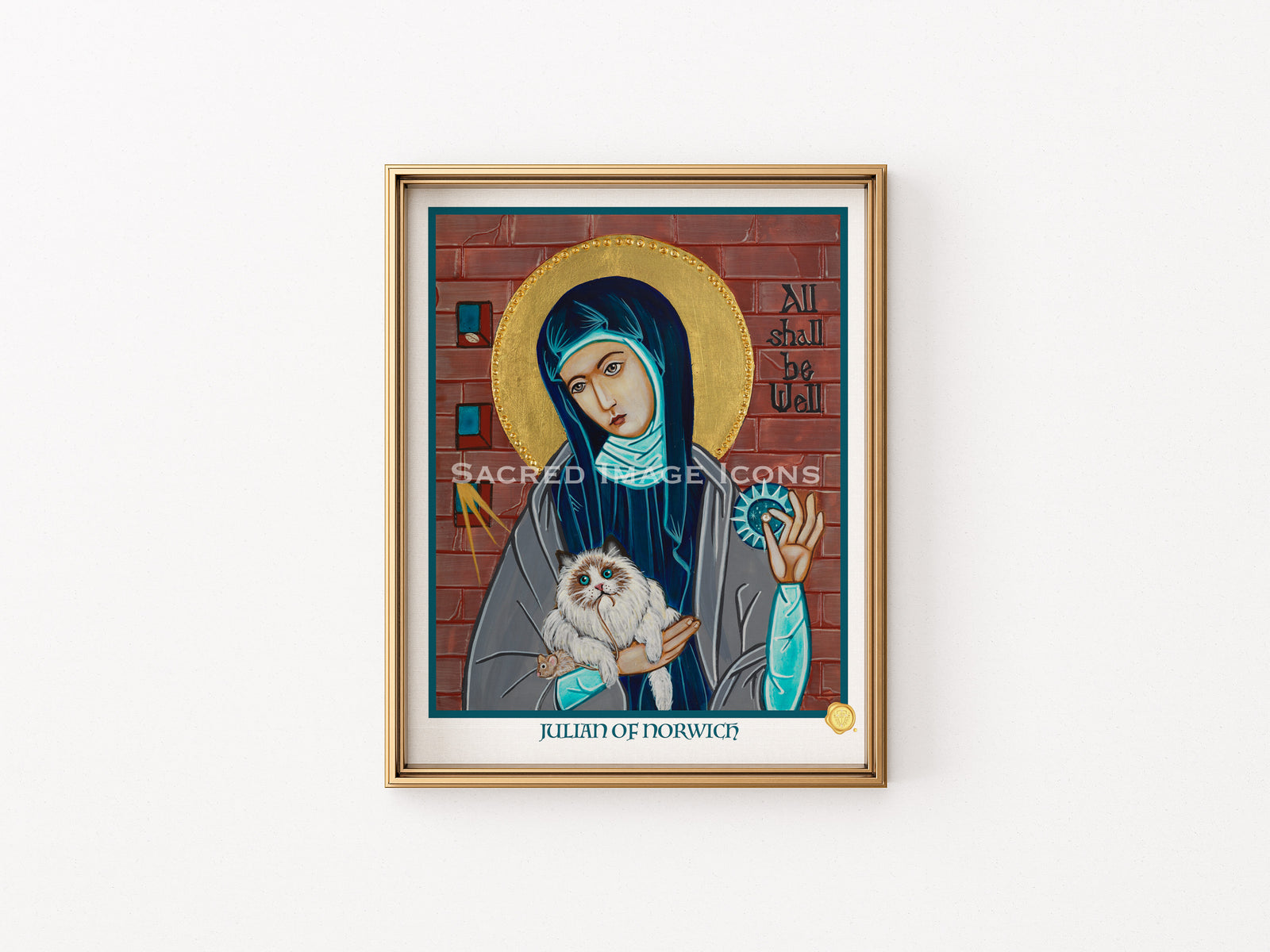 Saint Julian of Norwich Icon Print