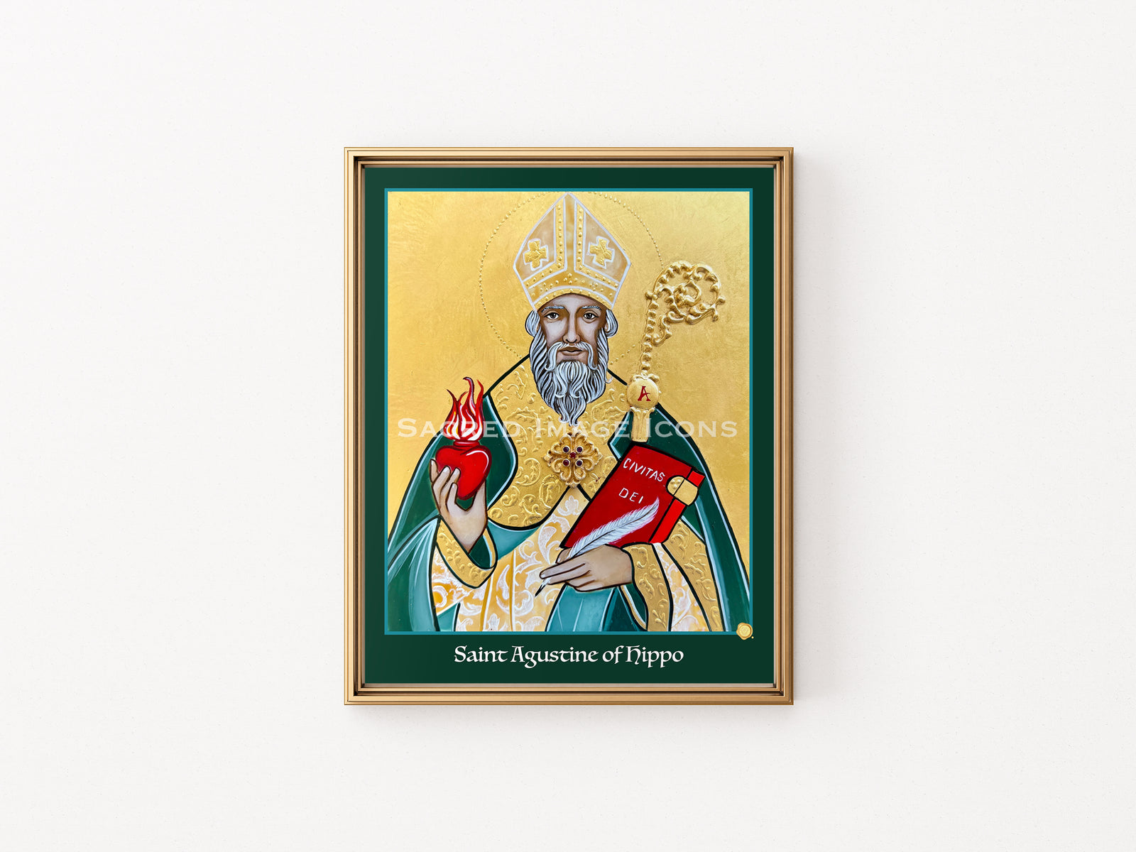 Saint Augustine of Hippo Icon Print