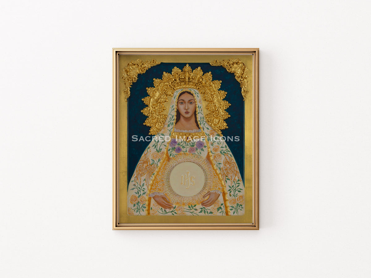 Our Lady Mother of Love Icon Print