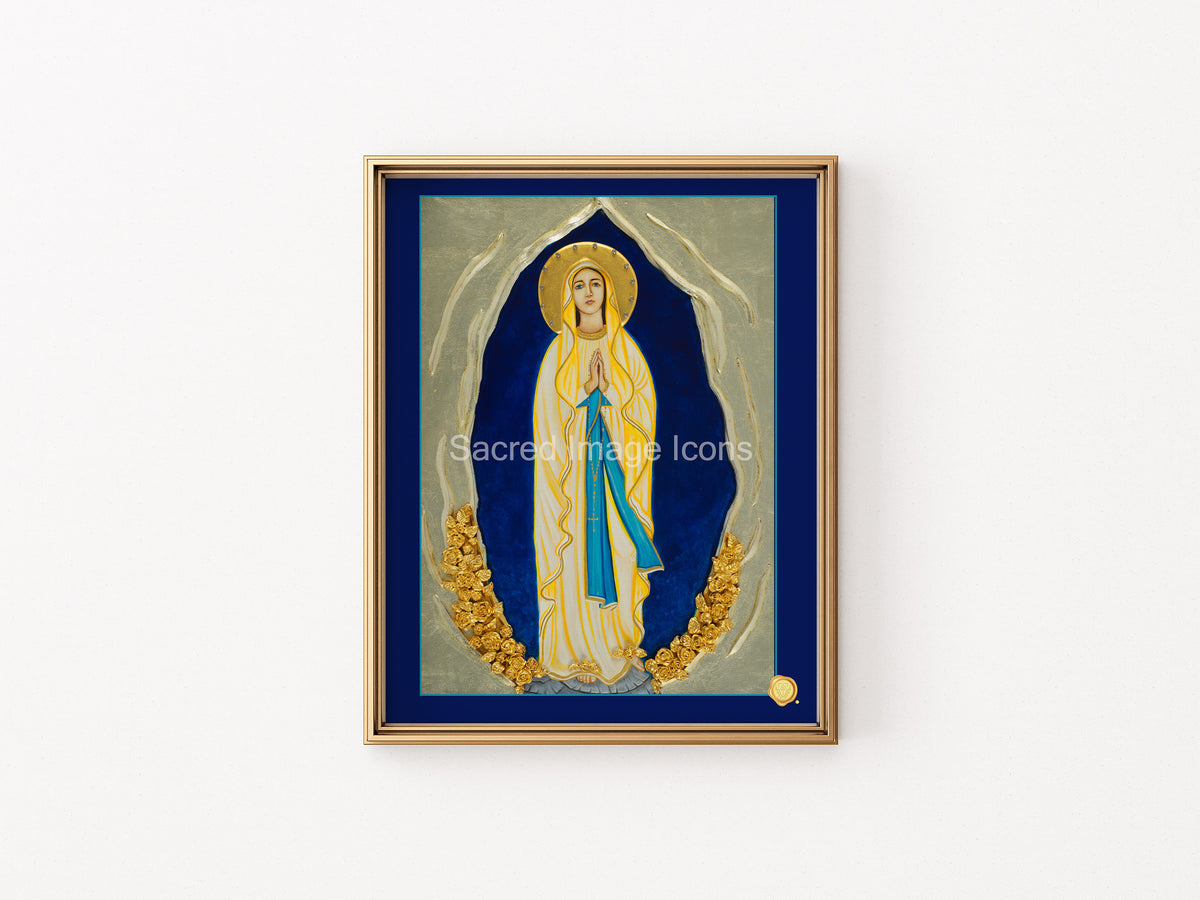 Our Lady of Lourdes 1 Icon Print