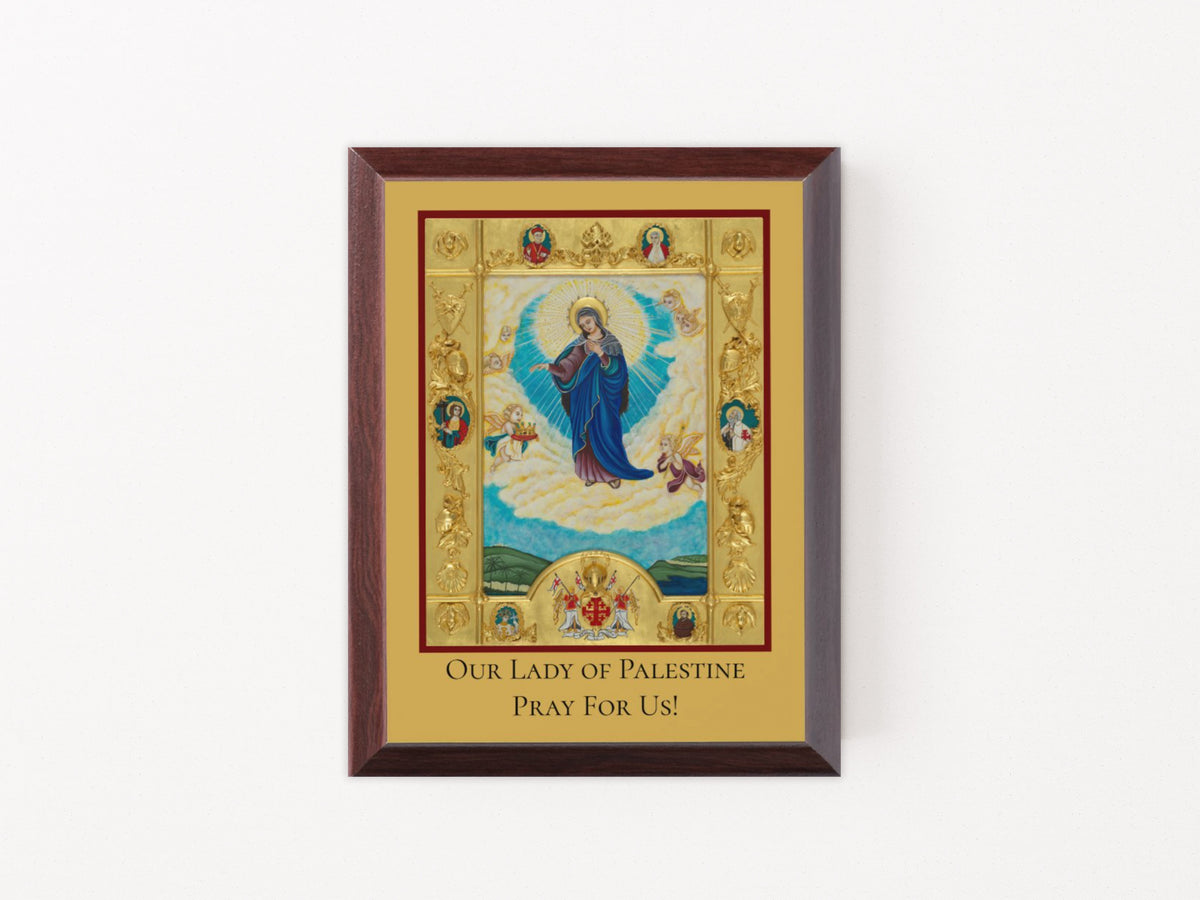 EOHSJ Our Lady of Palestine Icon Plaque