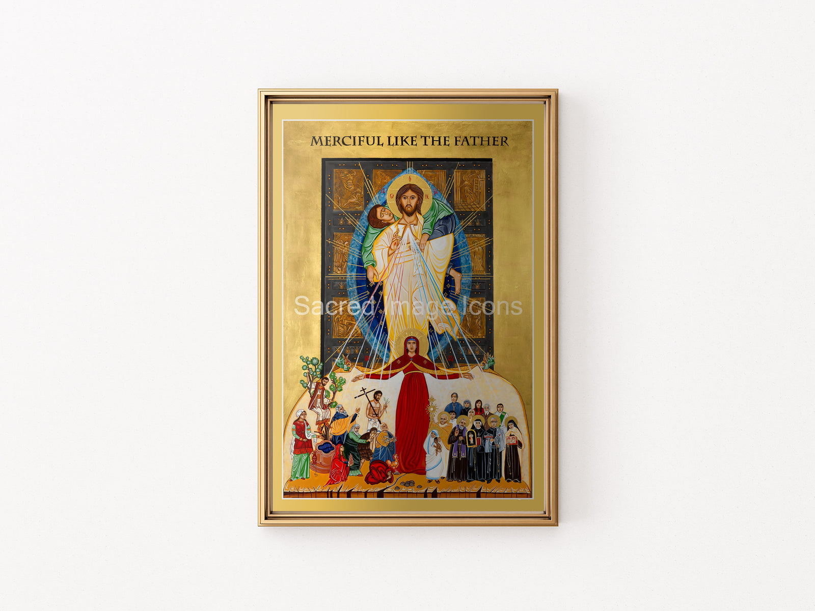 Jesus the Good Shepherd / Merciful Like the Father Icon Print