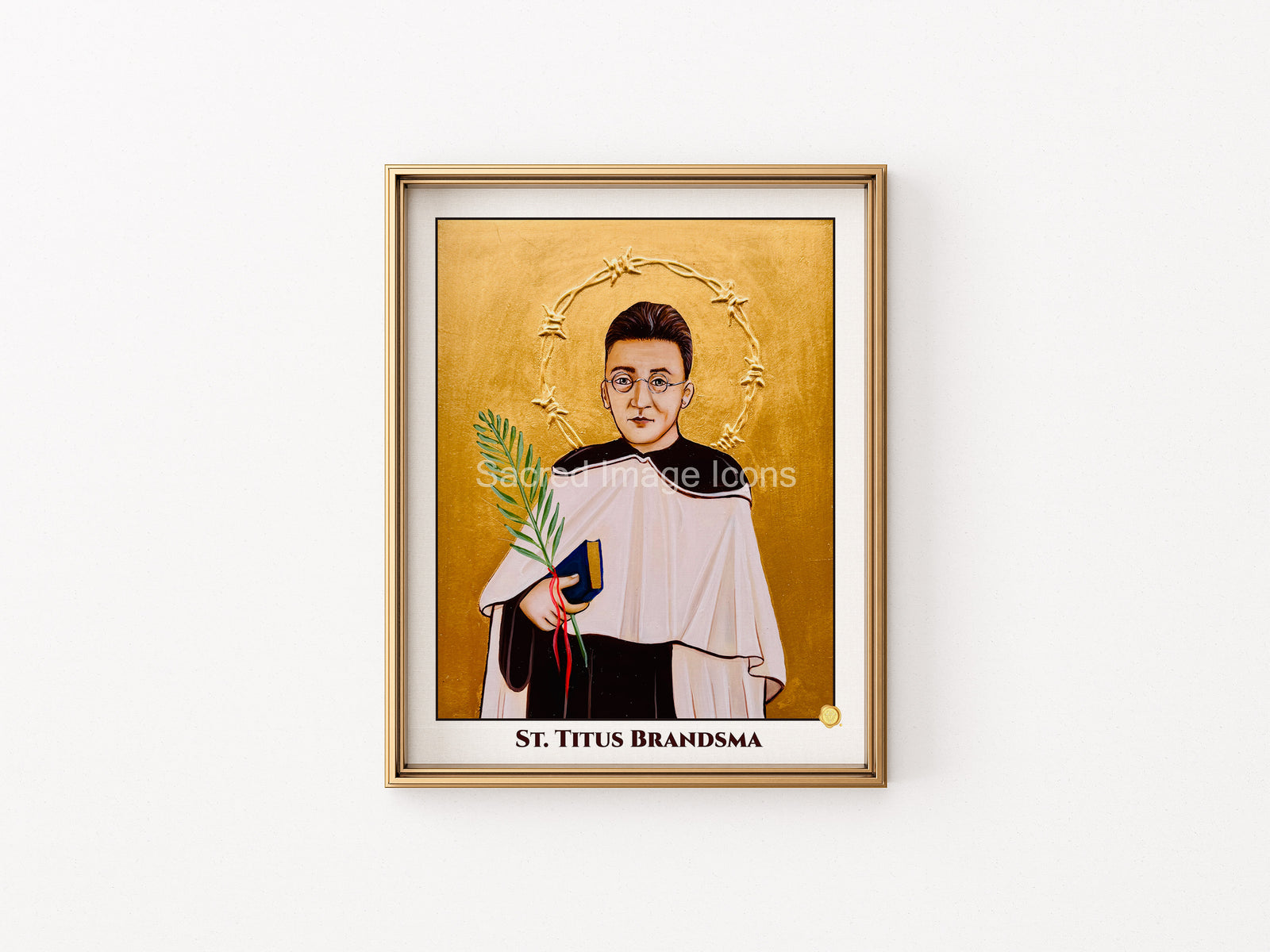 Saint Titus Brandsma Icon Print