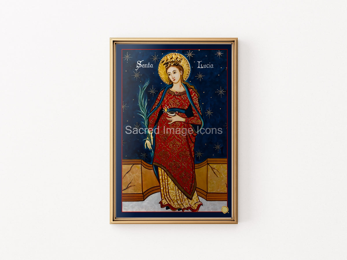 Saint Lucy Icon Print