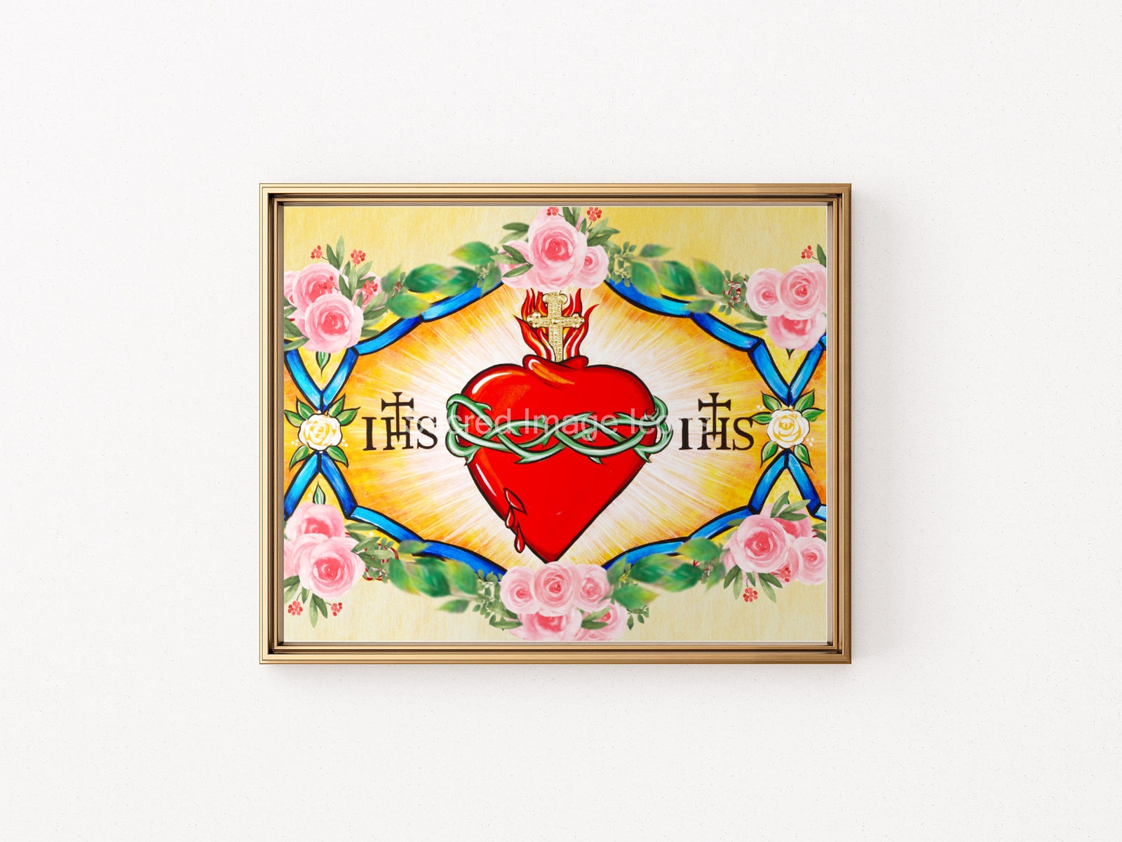 Sacred Heart Icon Print