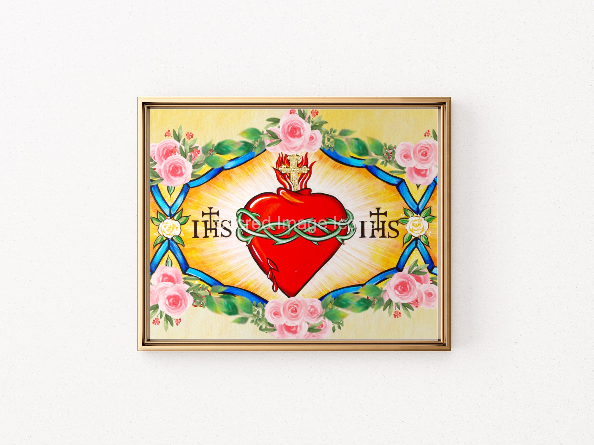 Sacred Heart Icon Print