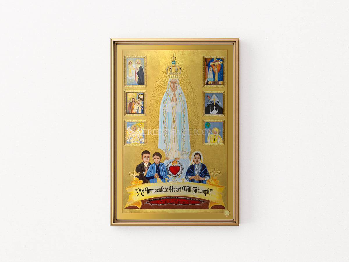 Our Lady of Fatima Icon Print