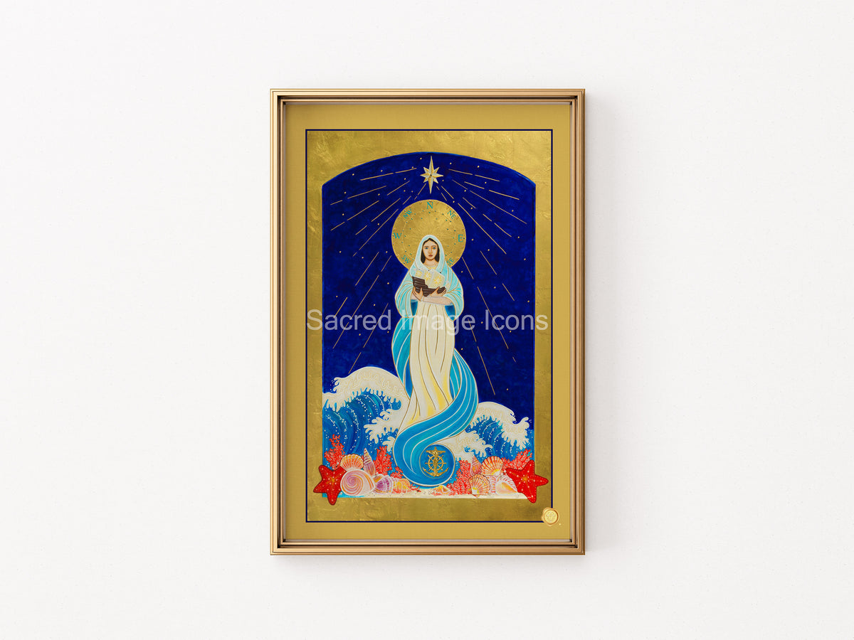 Our Lady Star of the Sea Icon Print - with framed options