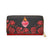 Flame of Love & The Sacred Heart of Jesus Catholic Devotional Zipper Wallet -