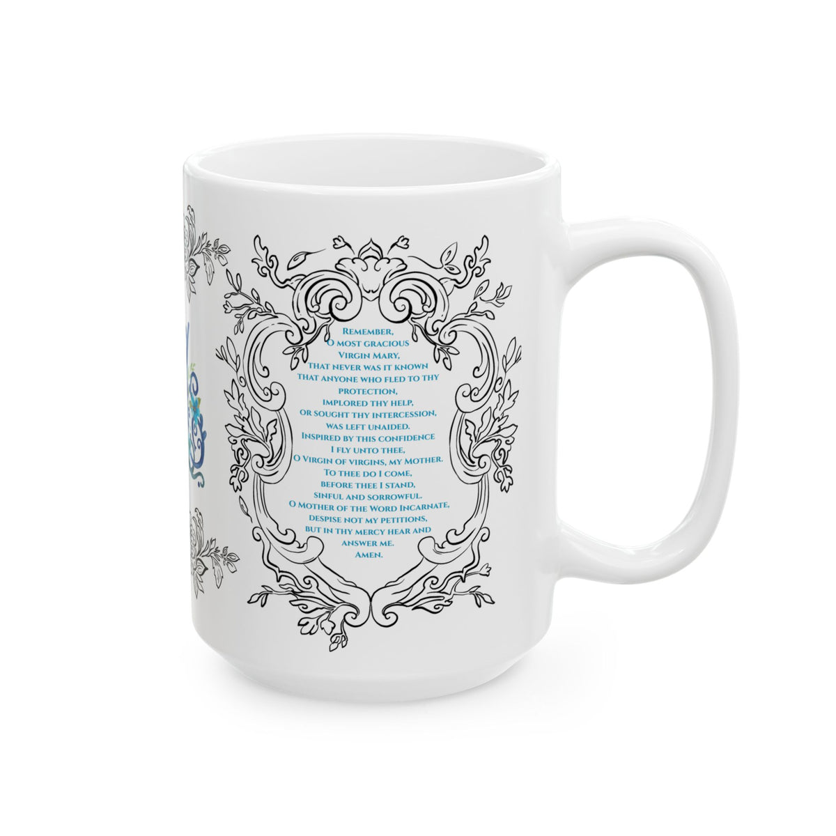 Ave Maria Ceramic Prayer Mug