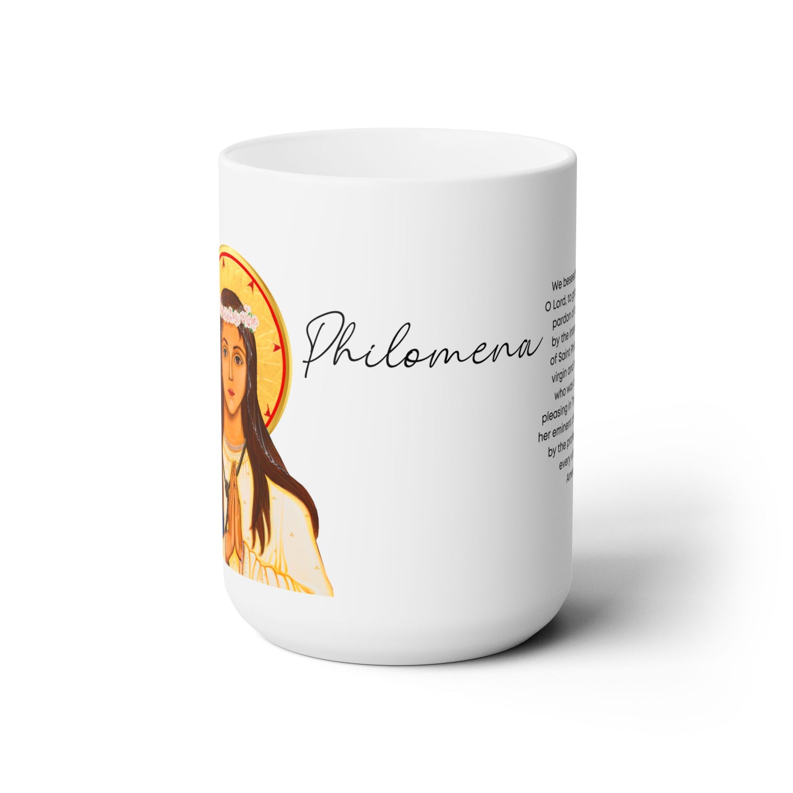 Saint Philomena Prayer Mug 15oz
