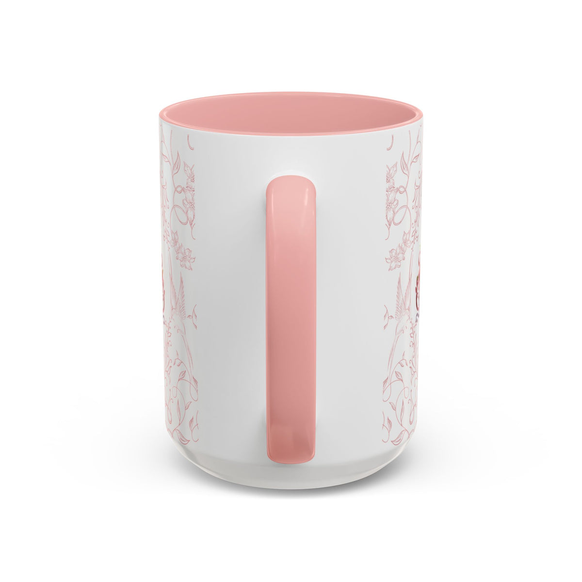 Ave Maria Pink Floral Prayer Coffee Mug