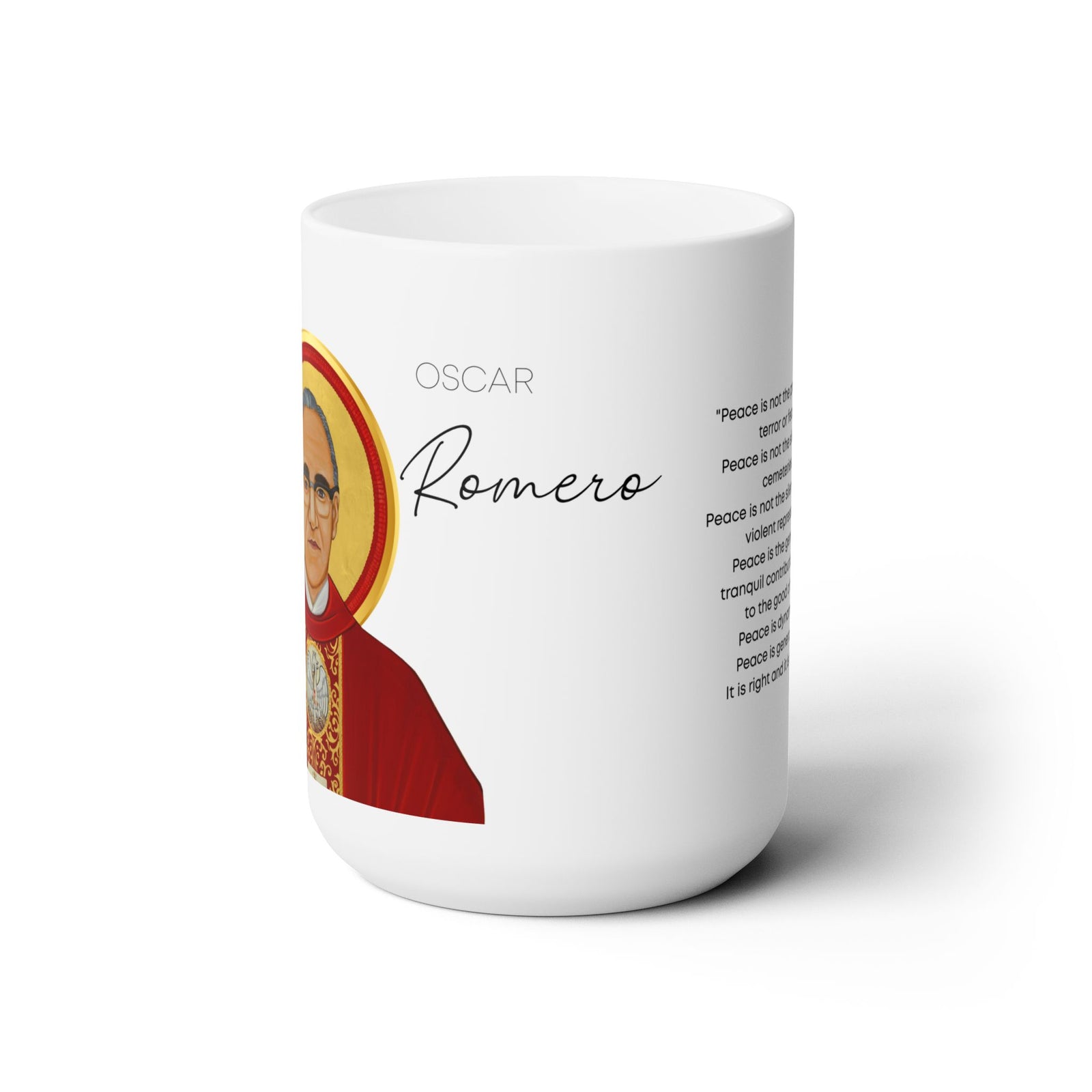 Saint Oscar Romero 15oz Prayer Mug 15oz