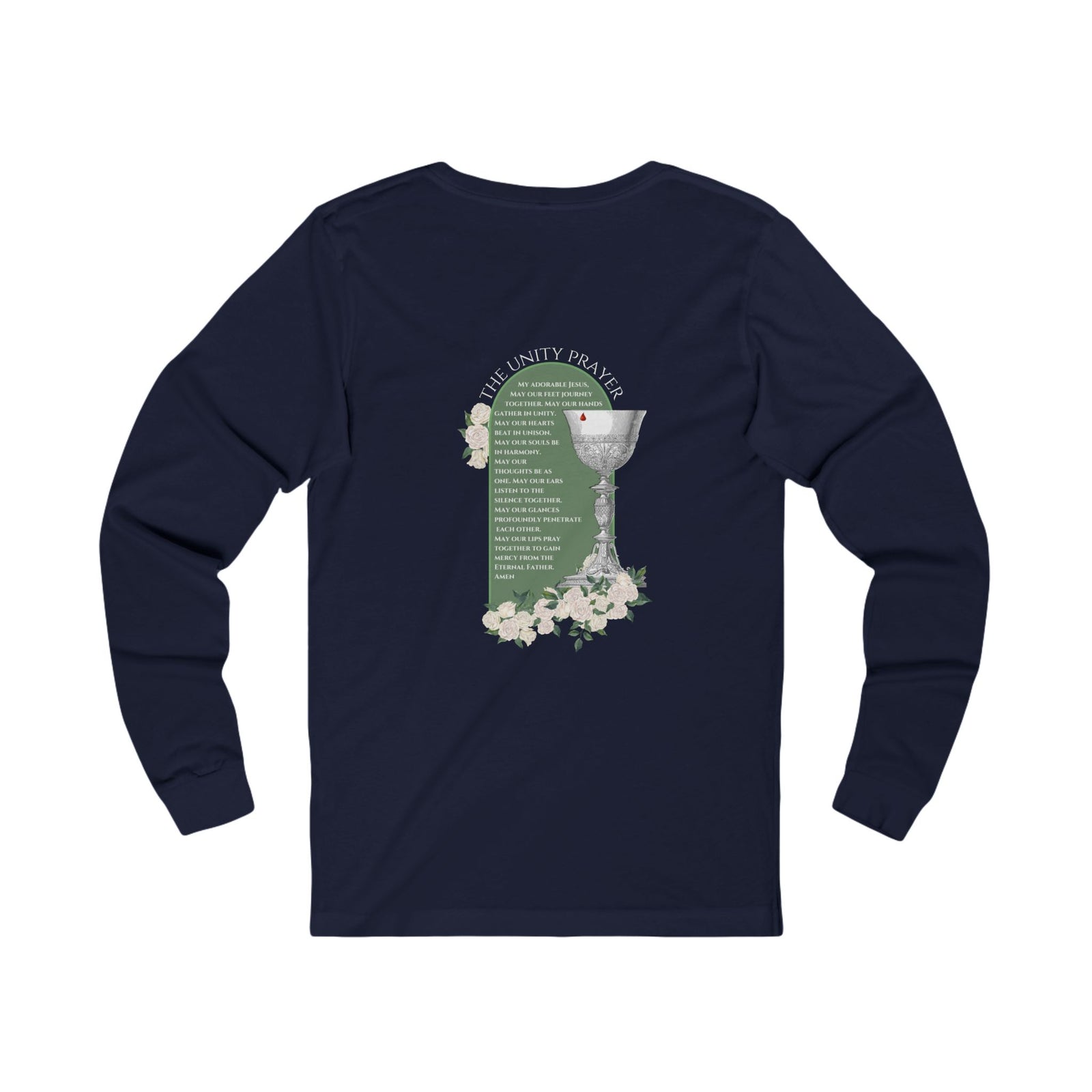 Flame of Love with The Unity Prayer Long Sleeve Unizex Tee