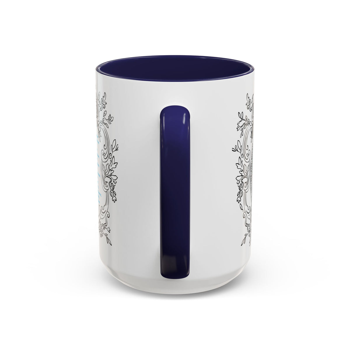 Ave Maria Coffee Mug 15oz - Blue Accent