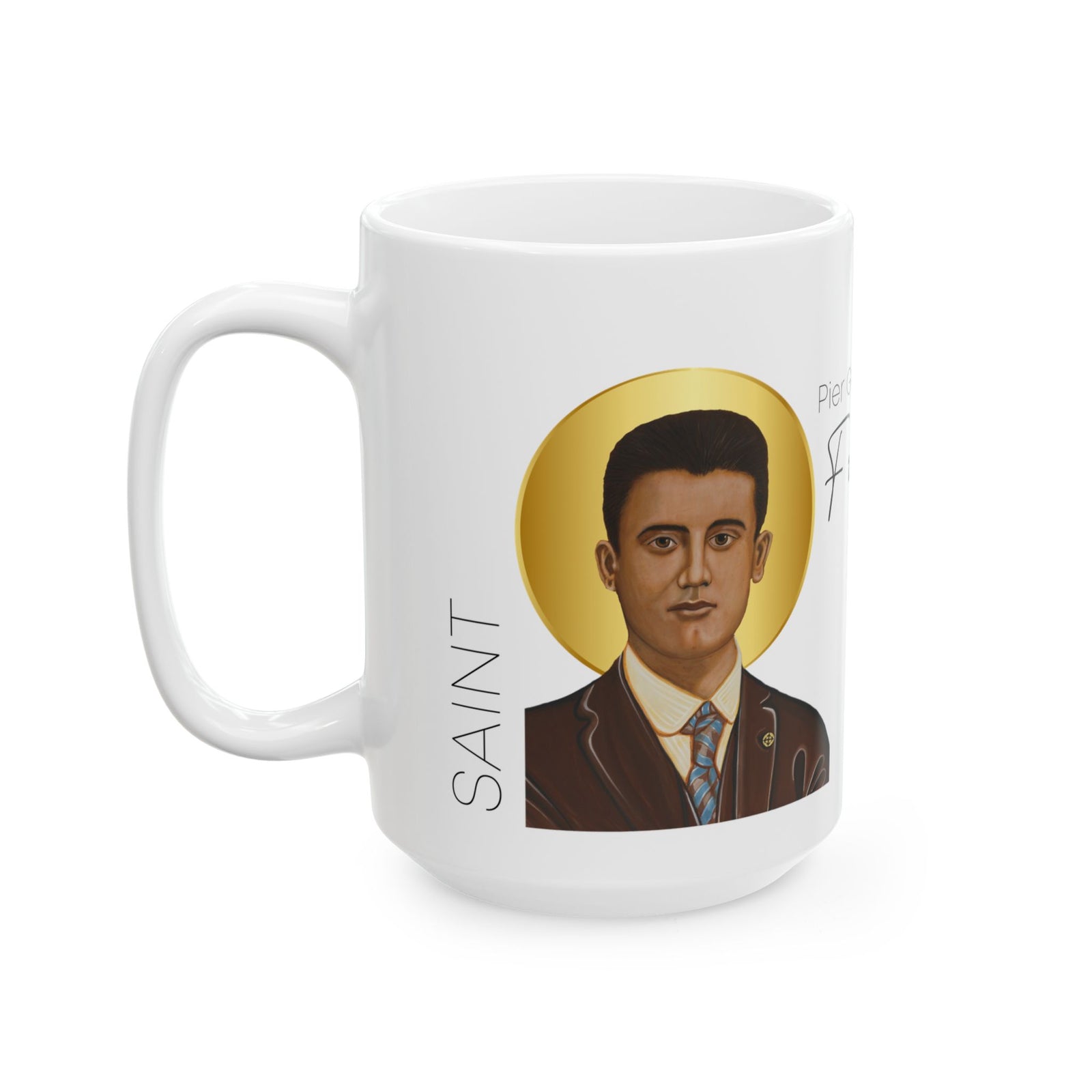 Saint Pier Giorgio Frassati Ceramic Mug — Devotional Coffee Cup (15oz)