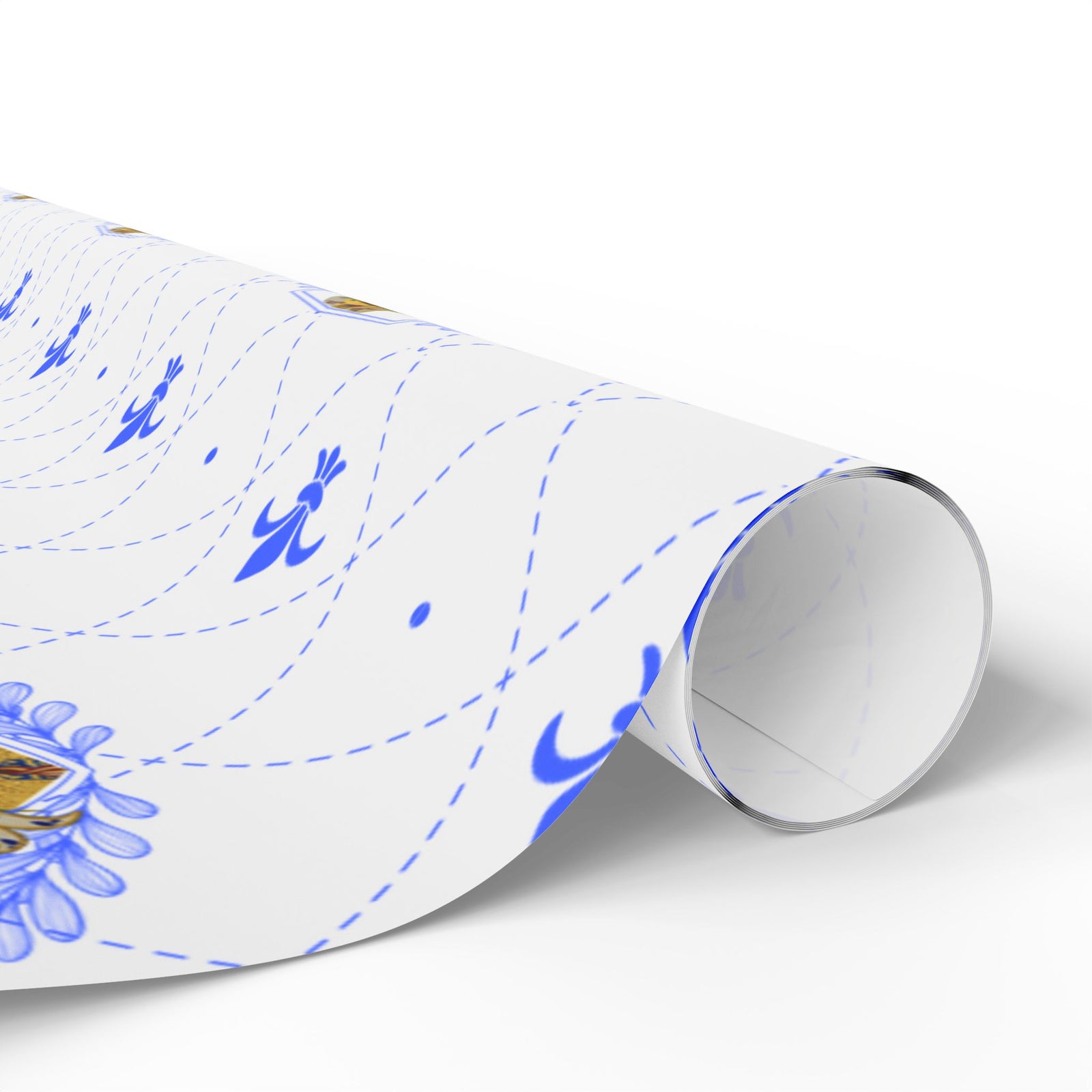 Gift Wrapping Paper - Saint Joan of Arc Blue - Roll