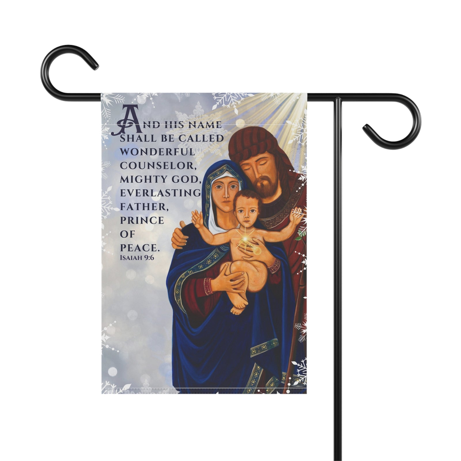 And His Name Shall be Called Emmanuel Christmas Garden Flag