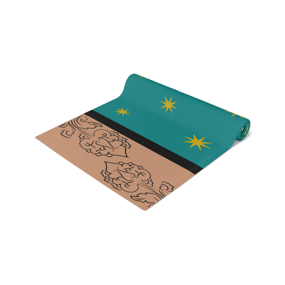 Our Lady of Guadalupe's Mantle Table Runner in Cotton Twill or Poly