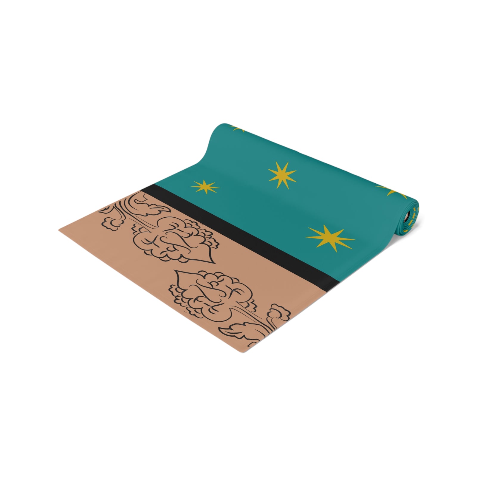 Our Lady of Guadalupe's Mantle Table Runner in Cotton Twill or Poly