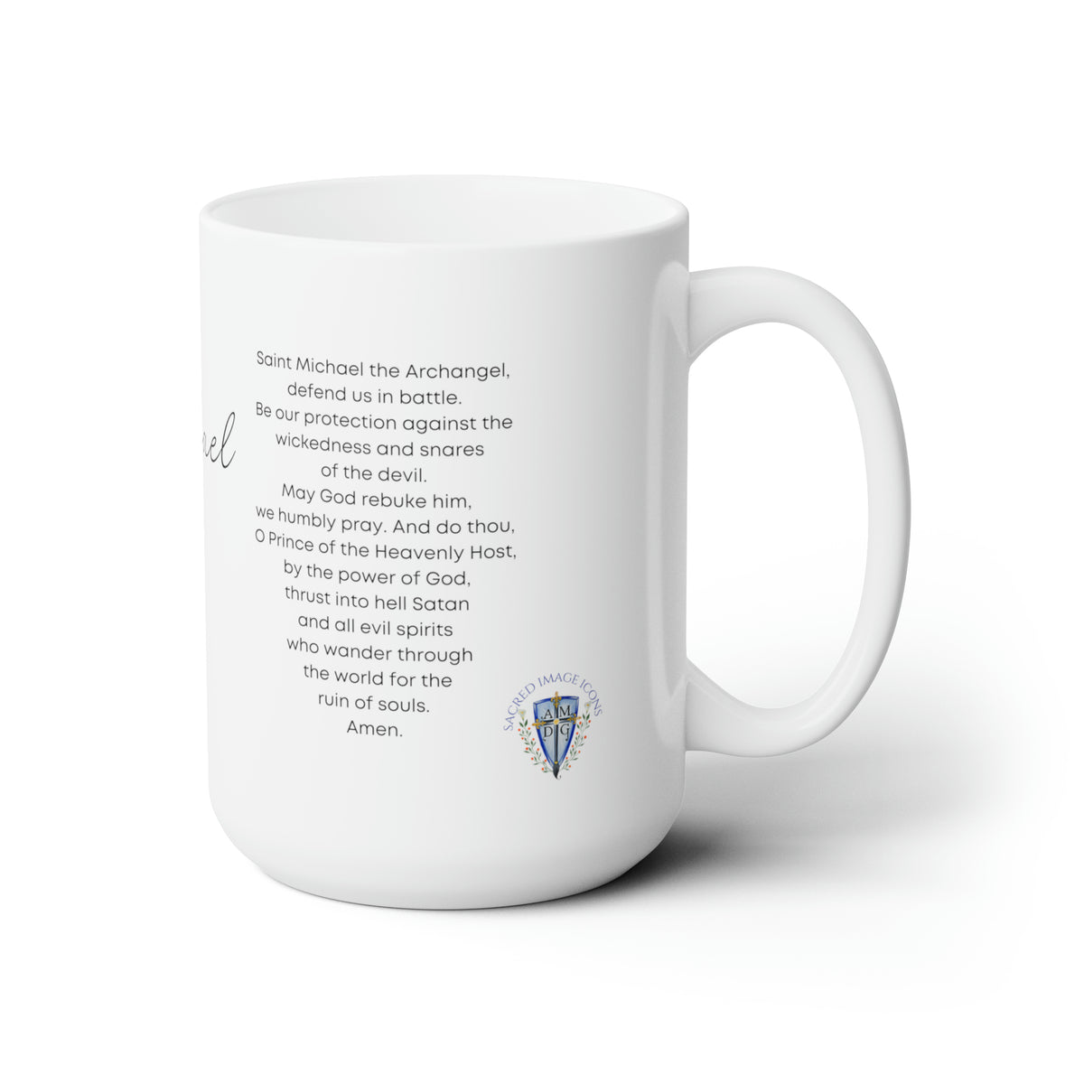 Saint Michael the Archangel Prayer Mug 15oz