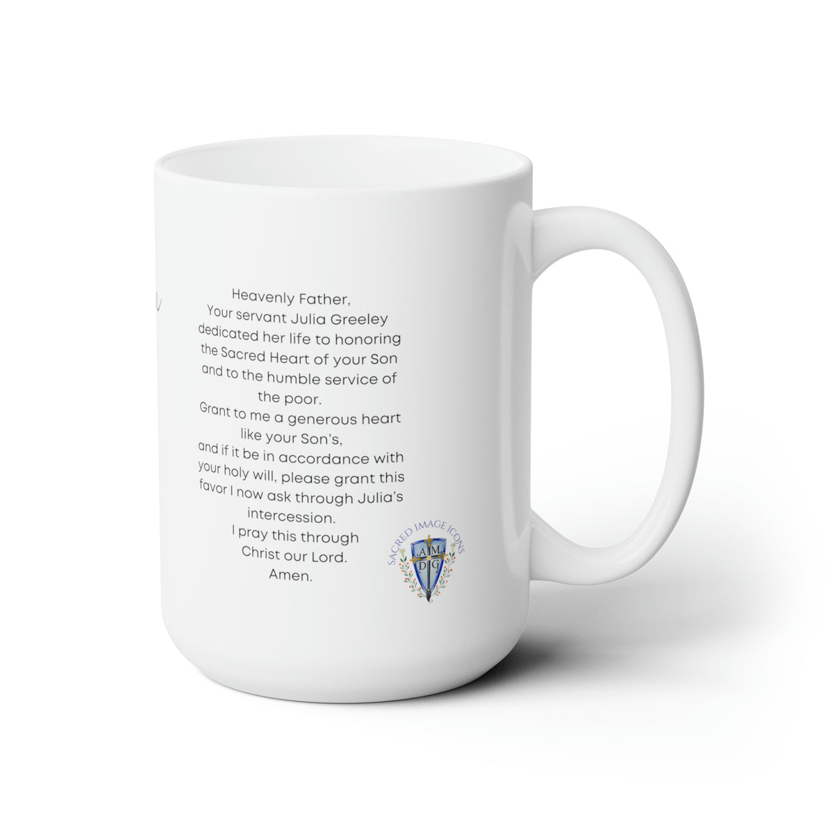 Julia Greeley Servant of God Prayer Mug 15oz
