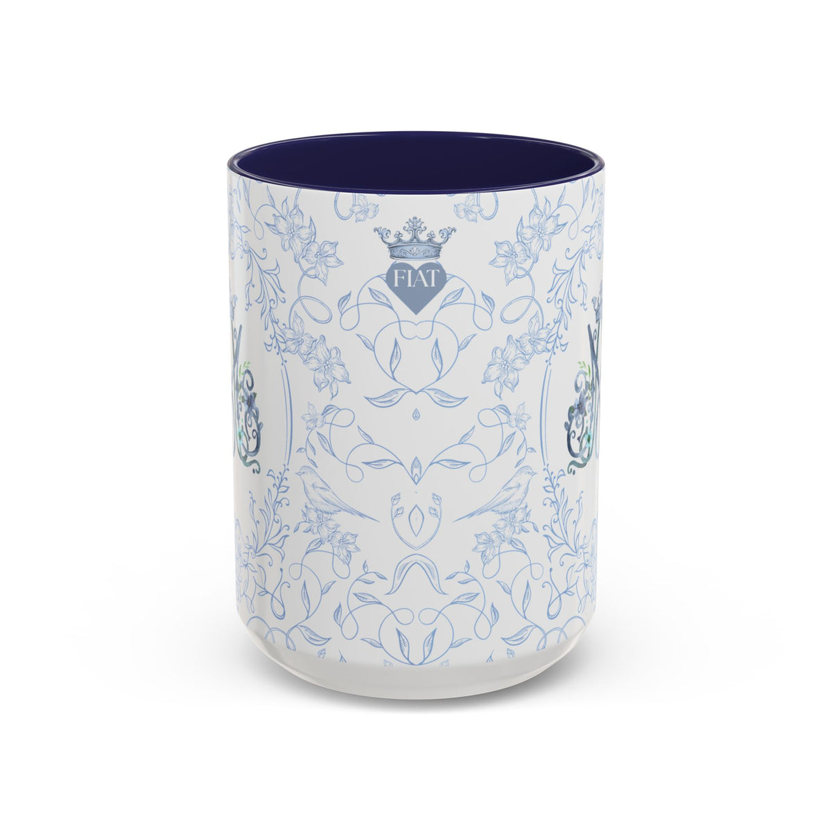 Ave Maria Coffee Mug 15oz - Blue Accent