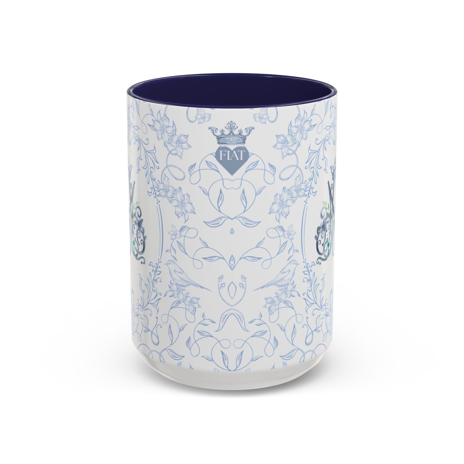 Ave Maria Coffee Mug 15oz - Blue Accent